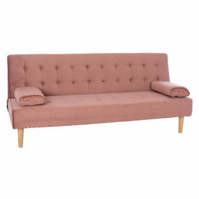SOFA BED WANDA HM3149.12 WITH VELVET DUSTY PINK 188X83X83Y cm.