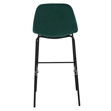 Stool VINCENT HM8579.13 VELVET GREEN AND METAL FRAME 56,5x47x106 cm.