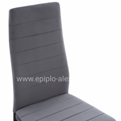 ΚΑΡΕΚΛΑ ΜΕΤΑΛΛΙΚΗ LADY HM0037.31 ΓΚΡΙ ΒΕΛΟΥΔΟ ME ΜΕΤΑΛΛΙΚΟ ΣΚΕΛΕΤΟ K/D