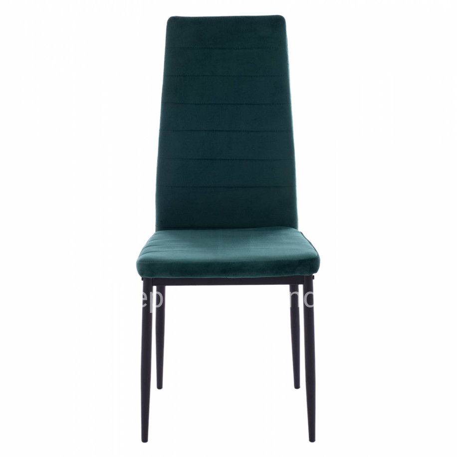 METAL CHAIR HM0037.33 GREEN VELVET WITH METAL FRAME K/D