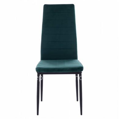 METAL CHAIR HM0037.33 GREEN VELVET WITH METAL FRAME K/D