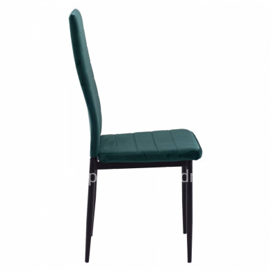METAL CHAIR HM0037.33 GREEN VELVET WITH METAL FRAME K/D