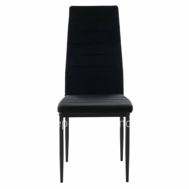 METAL CHAIR HM0037.34 BLACK VELVET WITH METAL FRAME K/D