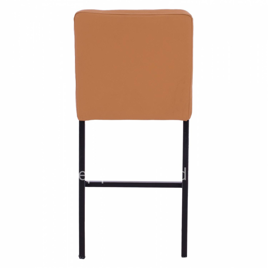 METAL STOOL WITH LEATHER TAN HM5801 40x46x86Y cm.