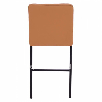 METAL STOOL WITH LEATHER TAN HM5801 40x46x86Y cm.