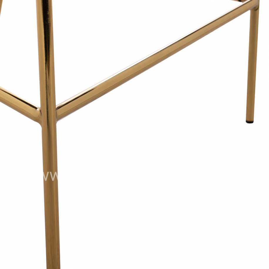 MEDIUM HEIGHT STOOL HM8734.02 VELVET DUSTY PINK GOLDEN FRAME 60x55x100Y cm.