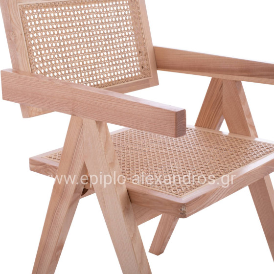 WOODEN CHAIR BLAIRE WITH ARMS HM8916.01 52x50x80Y cm.