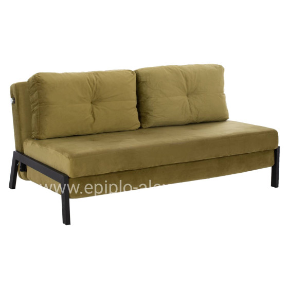 SOFA BED CONSTANCE HM3079.13 VELVET OLIVE GREEN 150x87x79 cm.