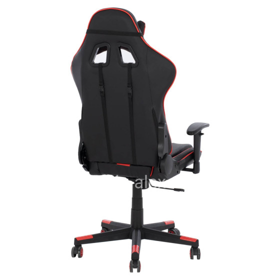 OFFICE GAMING CHAIR DOCKS HM1162.01 BLACK RED PU 67x70x130 cm.