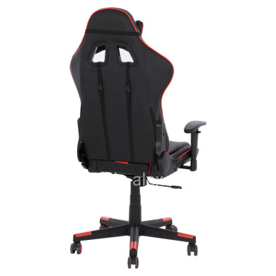 OFFICE GAMING CHAIR DOCKS HM1162.01 BLACK RED PU 67x70x130 cm.