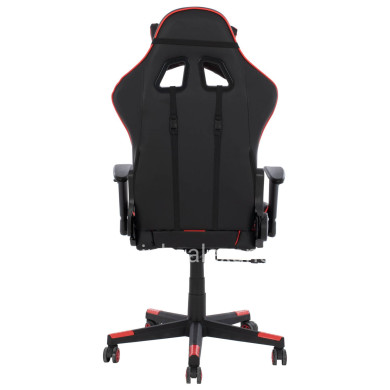 OFFICE GAMING CHAIR DOCKS HM1162.01 BLACK RED PU 67x70x130 cm.