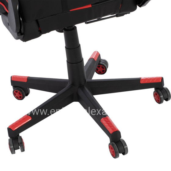 OFFICE GAMING CHAIR DOCKS HM1162.01 BLACK RED PU 67x70x130 cm.