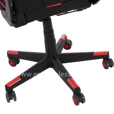 OFFICE GAMING CHAIR DOCKS HM1162.01 BLACK RED PU 67x70x130 cm.