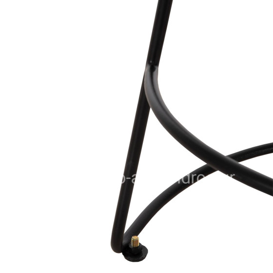 ΣΚΑΜΠΟ BAR ELEANOR HM8363.11 ΜΑΣΙΦ ΞΥΛΟ ΑΚΑΚΙΑΣ-ΜΕΤΑΛΛΟ 50x43x78Υεκ.