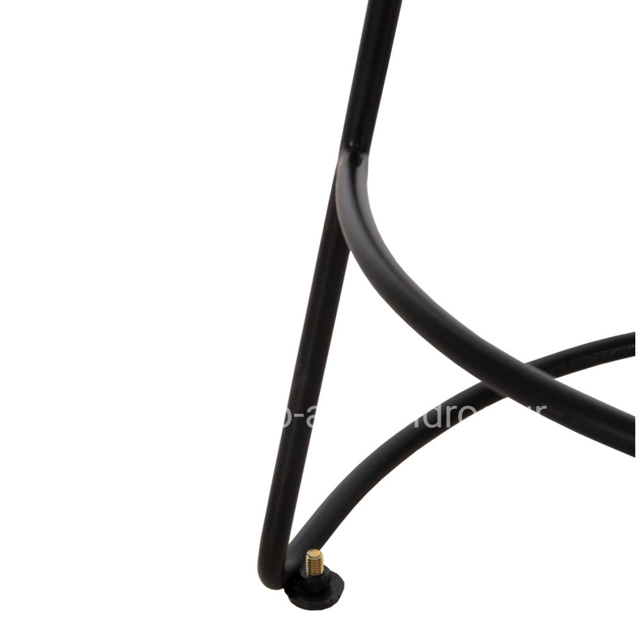 BAR STOOL ELEANOR HM8363.11 SOLID ACACIA WOOD SEAT-METAL 50x43x78Hcm.