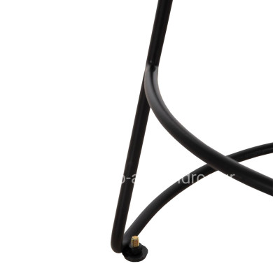 BAR STOOL ELEANOR HM8363.11 SOLID ACACIA WOOD SEAT-METAL 50x43x78Hcm.