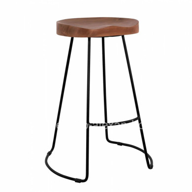Bar Stool HM8487.11 from solid acacia wood