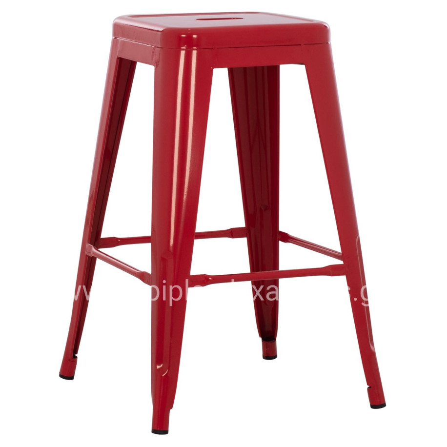 ΣΚΑΜΠΟ ΜΕΣΑΙΟΥ ΥΨΟΥΣ ΜΕΤΑΛΛΙΚΟ HM8573.04 MELITA ΣΕ KOKKINO 43x43x67Yεκ.