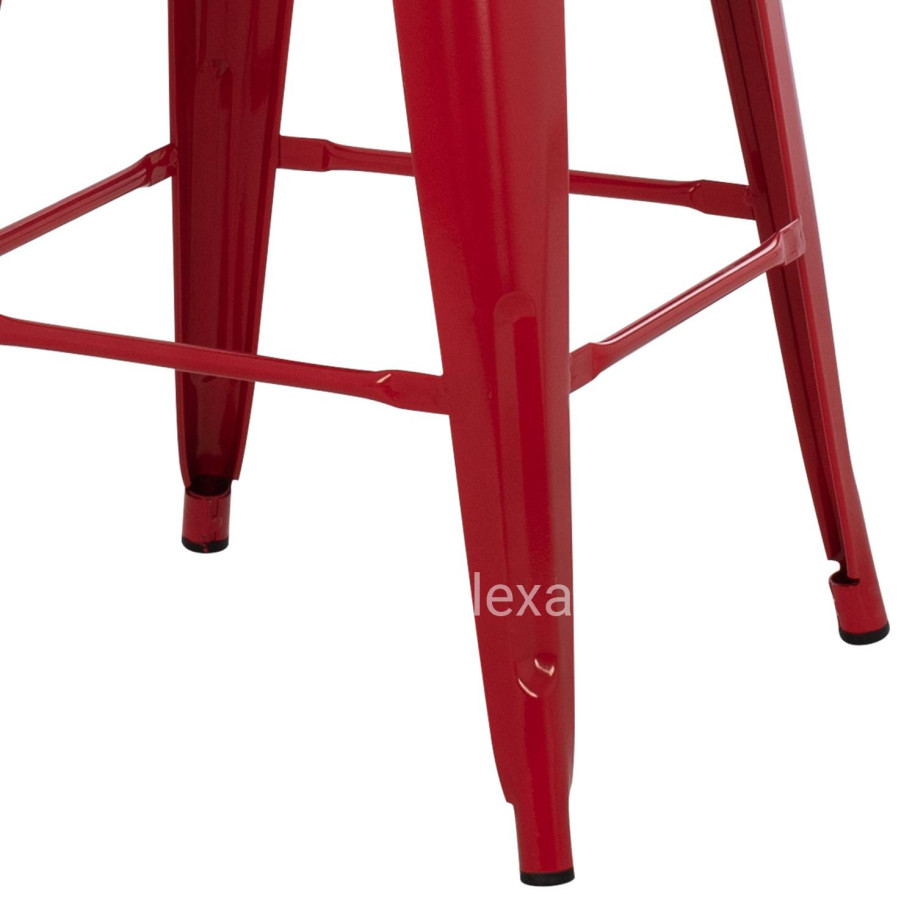 ΣΚΑΜΠΟ ΜΕΣΑΙΟΥ ΥΨΟΥΣ ΜΕΤΑΛΛΙΚΟ HM8573.04 MELITA ΣΕ KOKKINO 43x43x67Yεκ.