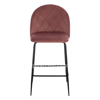 ΣΚΑΜΠΟ ODED ΜΕΣΑΙΟΥ ΥΨΟΥΣ HM8732.12 ΜΕ ΜΕΤΑΛΛΙΚΑ ΠΟΔΙΑ & ΒΕΛΟΥΔΟ ΣΑΠΙΟ ΜΗΛΟ 45x53x98 εκ.