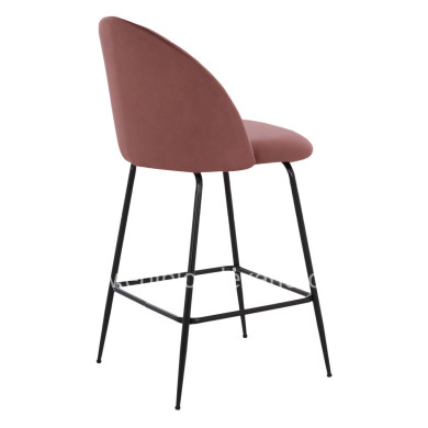 ΣΚΑΜΠΟ ODED ΜΕΣΑΙΟΥ ΥΨΟΥΣ HM8732.12 ΜΕ ΜΕΤΑΛΛΙΚΑ ΠΟΔΙΑ & ΒΕΛΟΥΔΟ ΣΑΠΙΟ ΜΗΛΟ 45x53x98 εκ.