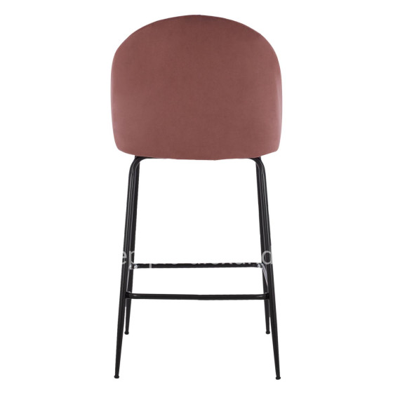 ΣΚΑΜΠΟ ODED ΜΕΣΑΙΟΥ ΥΨΟΥΣ HM8732.12 ΜΕ ΜΕΤΑΛΛΙΚΑ ΠΟΔΙΑ & ΒΕΛΟΥΔΟ ΣΑΠΙΟ ΜΗΛΟ 45x53x98 εκ.