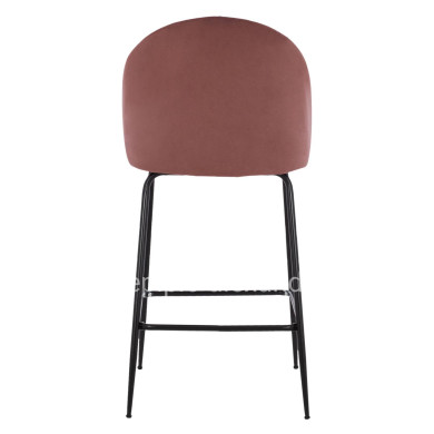 ΣΚΑΜΠΟ ODED ΜΕΣΑΙΟΥ ΥΨΟΥΣ HM8732.12 ΜΕ ΜΕΤΑΛΛΙΚΑ ΠΟΔΙΑ & ΒΕΛΟΥΔΟ ΣΑΠΙΟ ΜΗΛΟ 45x53x98 εκ.