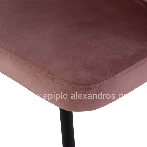 ΠΟΛΥΘΡΟΝΑΚΙ JIYA ΜΕ ΣΑΠΙΟ ΜΗΛΟ ΒΕΛΟΥΔΟ & ΜΑΥΡΟ ΜΕΤΑΛΛΙΚΟ ΣΚΕΛΕΤΟ HM8728.02 60x60x85