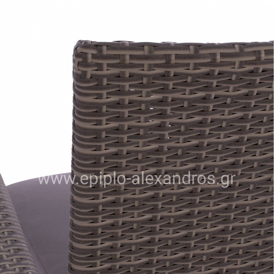 ΠΟΛΥΘΡΟΝΑ ΜΕΤΑΛΛΙΚΗ ANISHA ΜΕ ΜΑΞΙΛΑΡΙ WICKER ΓΚΡΙ ΣΤΟΙΒΑΖΟΜΕΝΗ 56x60x94 εκ.HM5685.01