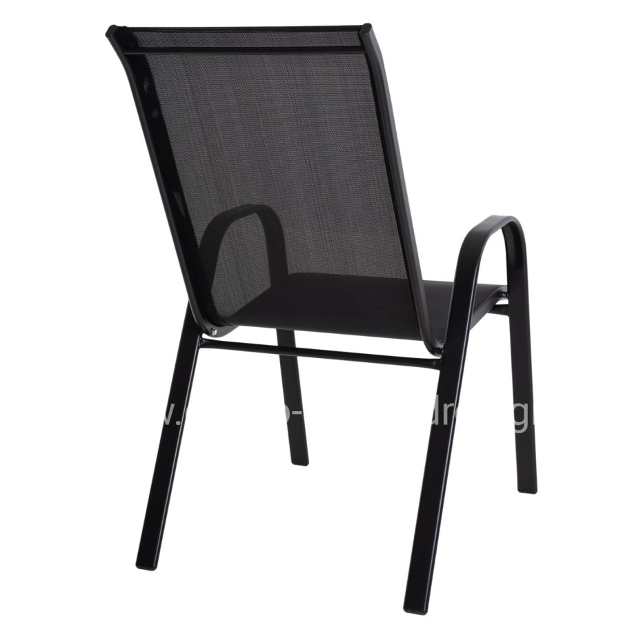 ΠΟΛΥΘΡΟΝΑ ΕΞ.ΧΩΡΟΥ LEON HM5000.03 ΜΕΤΑΛΛΙΚΗ ΜΑΥΡΟ ΜΕ TEXTILENE ΜΑΥΡΟ 55x77x95Υεκ