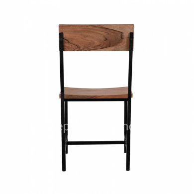 ΚΑΡΕΚΛΑ ΑΠΟ ΜΕΤΑΛΛΟ ΚΑΙ ΜΑΣΙΦ ΞΥΛΟ ΑΚΑΚΙΑΣ ΦΥΣΙΚΟ 45,5x43,5x85,5Υεκ.HM8179.11