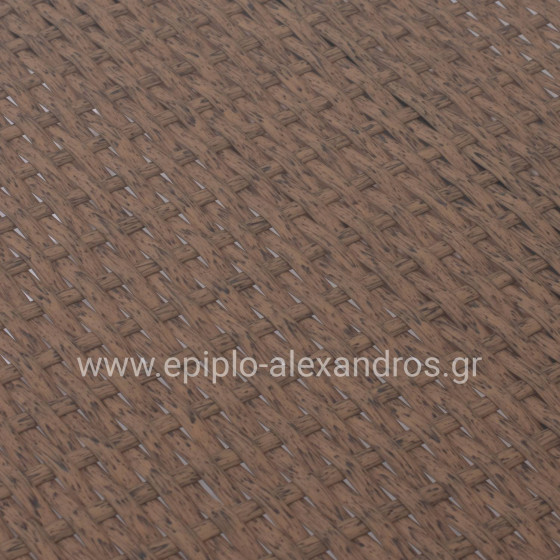 ΤΡΑΠΕΖΙ ΜΕΤΑΛΛΙΚΟ MINSK RATTAN ΜΠΕΖ ΚΑΦΕ HM5507.02 150x90x75 εκ.