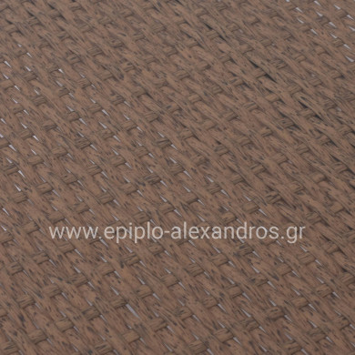 ΤΡΑΠΕΖΙ ΜΕΤΑΛΛΙΚΟ MINSK RATTAN ΜΠΕΖ ΚΑΦΕ HM5507.02 150x90x75 εκ.