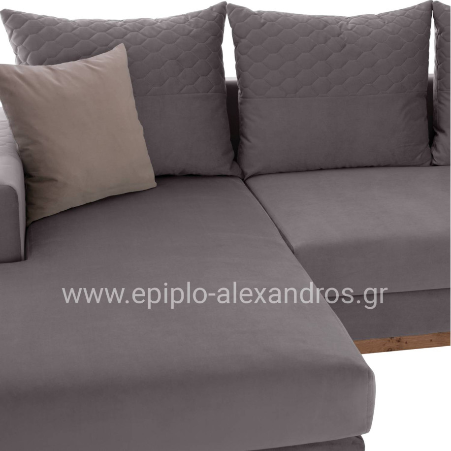 PORTOFINO corner sofa, grey, high leg