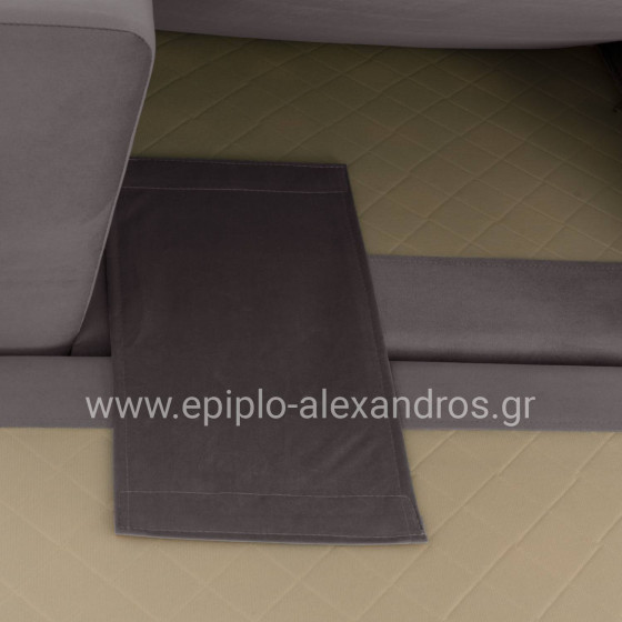 PORTOFINO corner sofa, grey, high leg