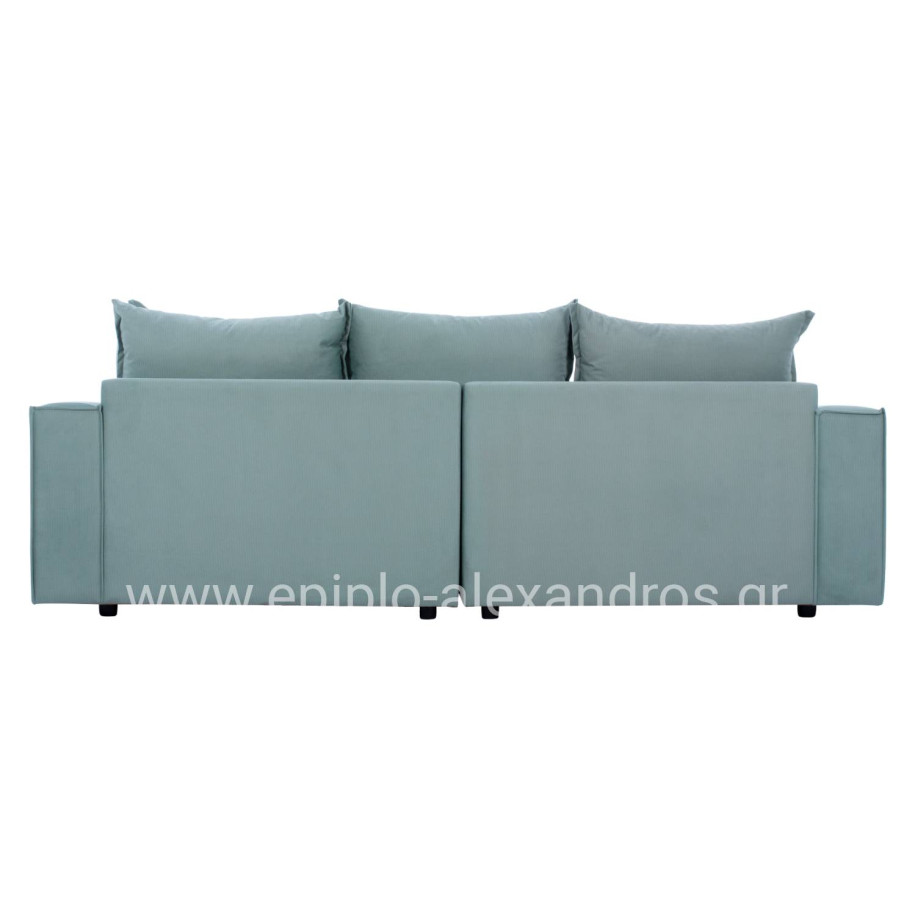 Corner Sofa “MONZA”, interchangeable, 3 pcs, pistachio green, stain-resistant, water-repellent
