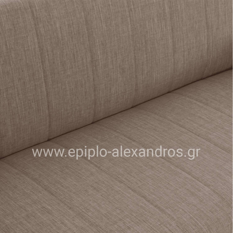 Hm3239.04 ANDRI three-seater sofa-bed, beige fabric, short legs, without arms