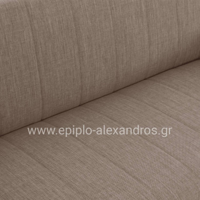 Hm3239.04 ANDRI three-seater sofa-bed, beige fabric, short legs, without arms