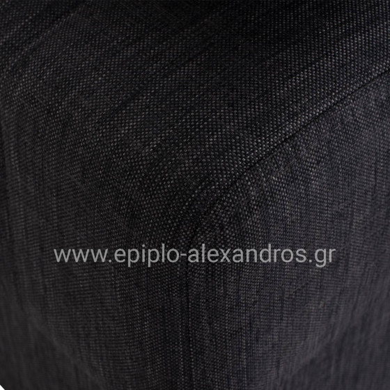 Hm3239.03 ANDRI three-seater sofa-bed, gray fabric, short legs, without arms