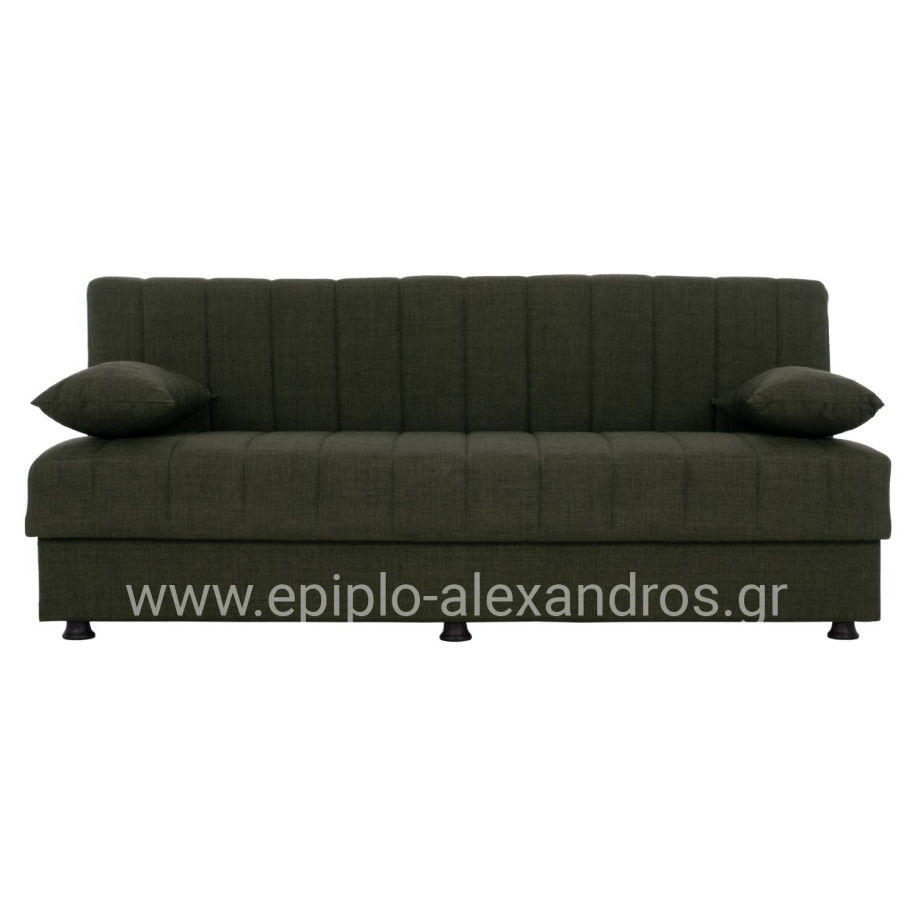 Hm3239.05 ANDRI three-seater sofa-bed, cypress green fabric