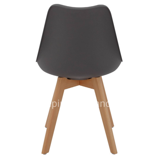 ΚΑΡΕΚΛΑ VEGAS HM0033.03 ΠΟΔΙΑ ΟΞΙΑΣ-ΚΑΘΙΣΜΑ P.P. ΣΚΟΥΡΟ ΓΚΡΙ 45x56x80Υεκ.