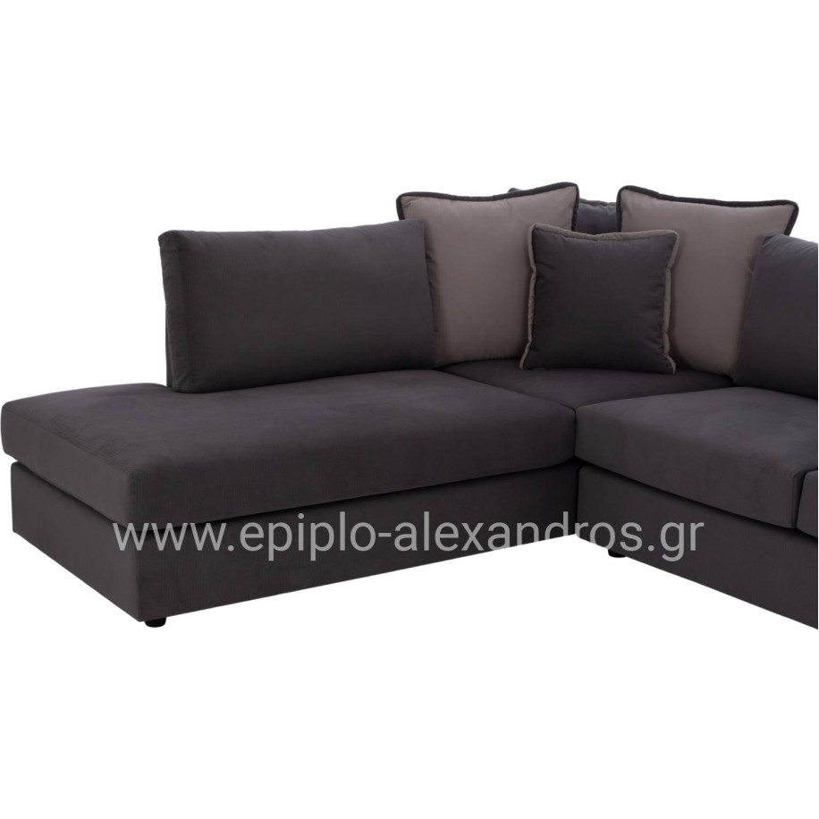 Corner sofa HOME, grey, 2pcs, left corner