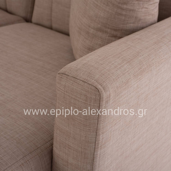 HM3244.04 corner sofa-bed, reversible, 200x133x77Ηcm, beige