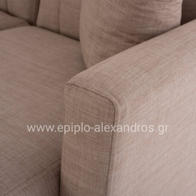HM3244.04 corner sofa-bed, reversible, 200x133x77Ηcm, beige