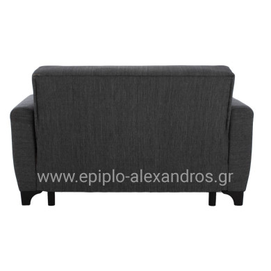 HM3243.03 2-SEATER SOFA-BED, TALL BACK, GREY, 160x84x88cm