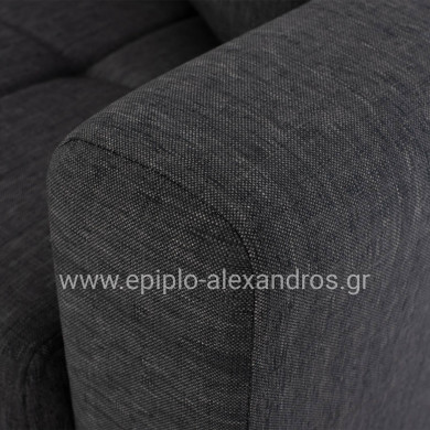 HM3243.03 2-SEATER SOFA-BED, TALL BACK, GREY, 160x84x88cm