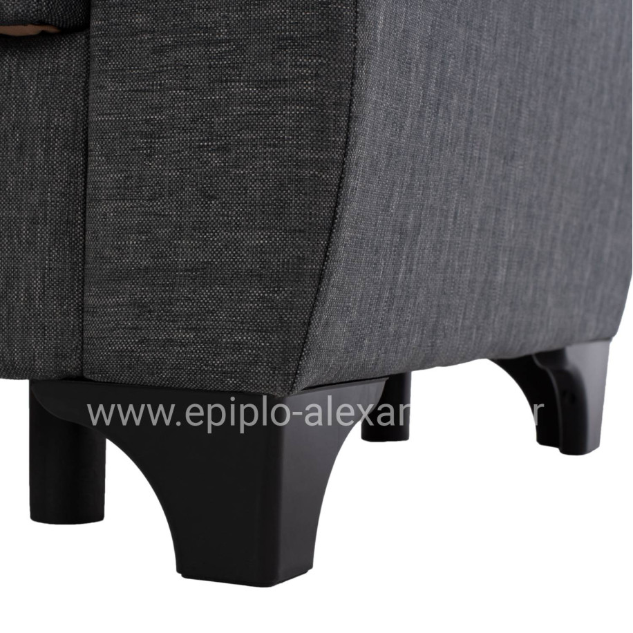 HM3243.03 2-SEATER SOFA-BED, TALL BACK, GREY, 160x84x88cm