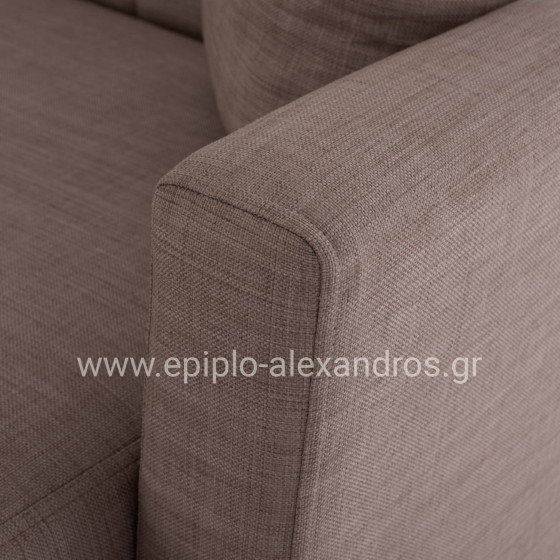 HM3244.02, corner sofa-bed, reversible, brown, 202x140x78H