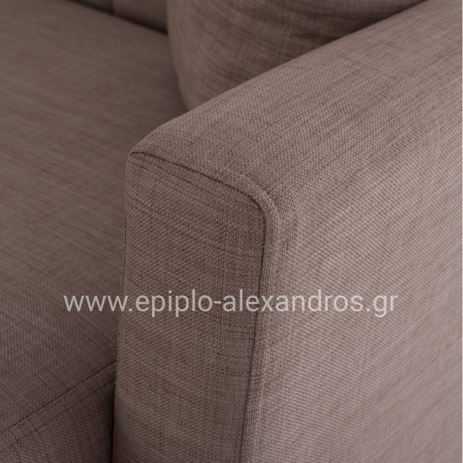 HM3244.02, corner sofa-bed, reversible, brown, 202x140x78H