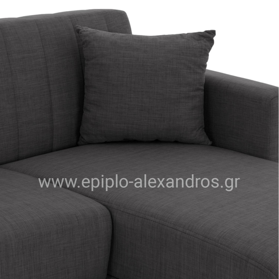 HM3244.03,GHUFRAN corner sofa-bed, grey, reversible, 202x140x78cm